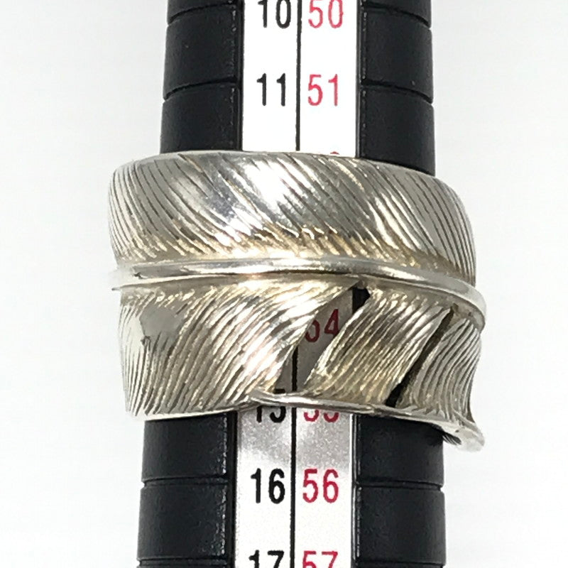 【中古品】【メンズ】 SV925 FEATHER RING フェザー リング 指輪 アクセサリー 191-260624-na-03-tagh カラー：シルバー/ゴールド 万代Net店