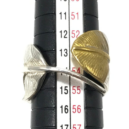 【中古品】【メンズ】 SV925 FEATHER RING フェザー リング 指輪 アクセサリー 191-260624-na-03-tagh カラー：シルバー/ゴールド 万代Net店