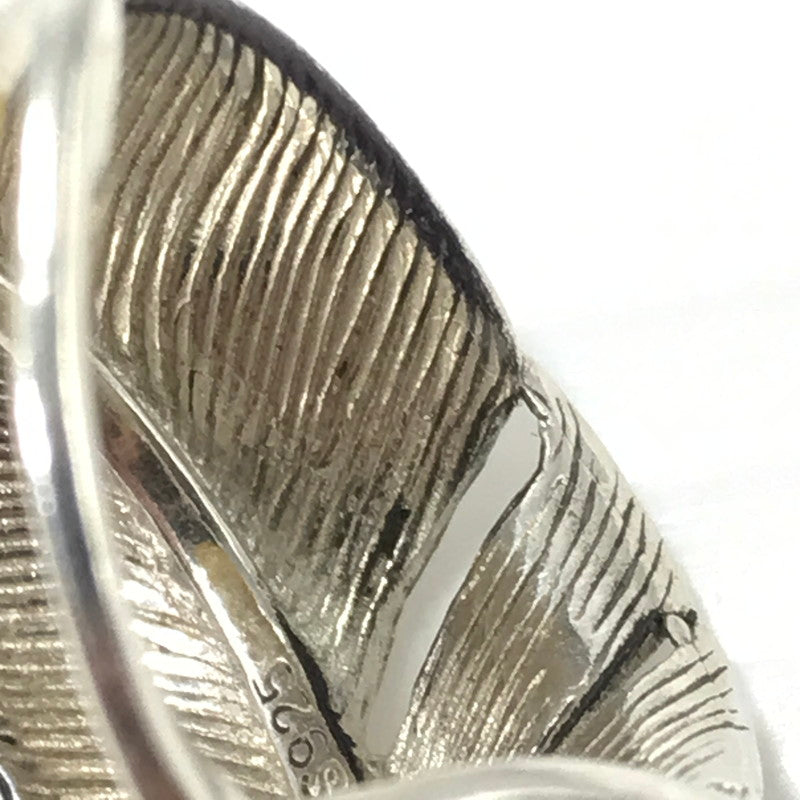 【中古品】【メンズ】 SV925 FEATHER RING フェザー リング 指輪 アクセサリー 191-260624-na-03-tagh カラー：シルバー/ゴールド 万代Net店