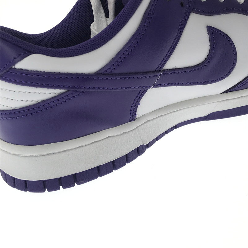 【中古品】【メンズ】 NIKE ナイキ DUNK LOW RETRO DD1391-104 ダンク ロー レトロ スニーカー 靴 160-260612-na-18-tagh サイズ：27.5cm US 9.5 カラー：WHITE/COURT PURPLE 万代Net店
