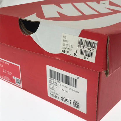 【中古品】【メンズ】 NIKE ナイキ DUNK LOW RETRO DD1391-104 ダンク ロー レトロ スニーカー 靴 160-260612-na-18-tagh サイズ：27.5cm US 9.5 カラー：WHITE/COURT PURPLE 万代Net店