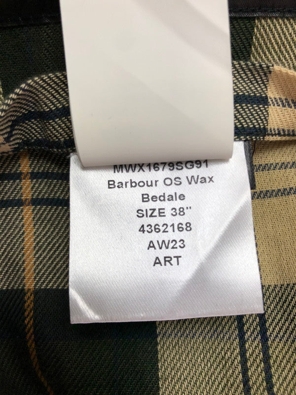 【現状渡し品】【メンズ】 BARBOUR バブアー BEDALE OS WAX JACKET 232MWX1679 ビデイル ワックス ジャケット アウター 144-260622-na-25-tagh サイズ：38 カラー：オリーブ 万代Net店