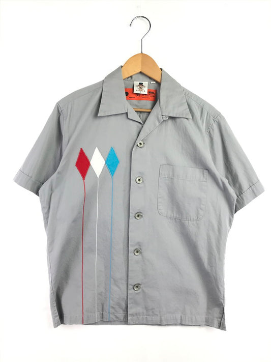 【中古品】【メンズ】 CREAM SODA クリーム ソーダ HEAVEN UNDER GROUND ROCK'N'ROLL S S WORK SHIRT ヘブン・アンダー・グラウンド ロックンロール ワークシャツ 142-260619-rt-17-tagh サイズ：M カラー：グレー 万代Net店
