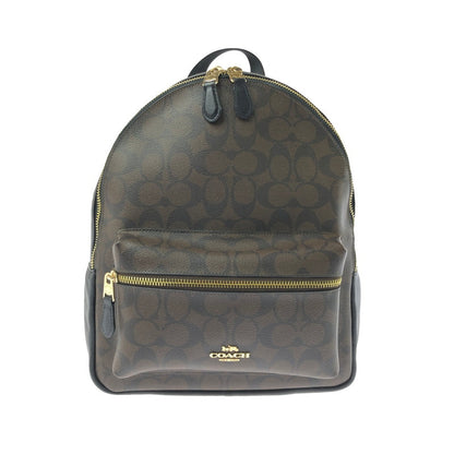 【中古品】【レディース】 COACH コーチ SIGNATURE BAG D1921-F32200 シグネイチャー バッグ デイバッグ リュック カバン 180-260717-rt-29-tagh カラー：ブラウン/ブラック 万代Net店