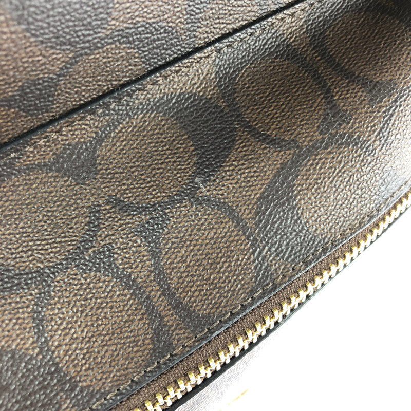 【中古品】【レディース】 COACH コーチ SIGNATURE BAG D1921-F32200 シグネイチャー バッグ デイバッグ リュック カバン 180-260717-rt-29-tagh カラー：ブラウン/ブラック 万代Net店