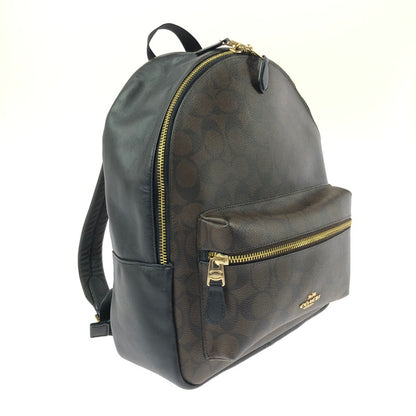 【中古品】【レディース】 COACH コーチ SIGNATURE BAG D1921-F32200 シグネイチャー バッグ デイバッグ リュック カバン 180-260717-rt-29-tagh カラー：ブラウン/ブラック 万代Net店