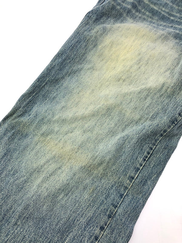 【中古品】【メンズ】 PELLEPELLE ペレペレ 00's WIDE DENIM PANTS 2000年代 ワイド デニム パンツ 香港製 ジーンズ ボトムス 157-260624-rt-08-tagh サイズ：W44 カラー：インディゴ 万代Net店