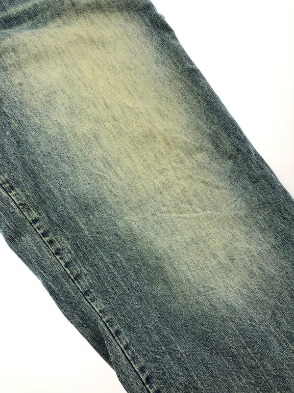 【中古品】【メンズ】 PELLEPELLE ペレペレ 00's WIDE DENIM PANTS 2000年代 ワイド デニム パンツ 香港製 ジーンズ ボトムス 157-260624-rt-08-tagh サイズ：W44 カラー：インディゴ 万代Net店