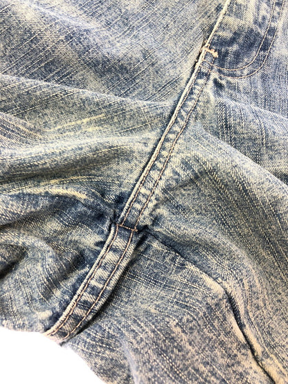 【中古品】【メンズ】 PELLEPELLE ペレペレ 00's WIDE DENIM PANTS 2000年代 ワイド デニム パンツ 香港製 ジーンズ ボトムス 157-260624-rt-08-tagh サイズ：W44 カラー：インディゴ 万代Net店