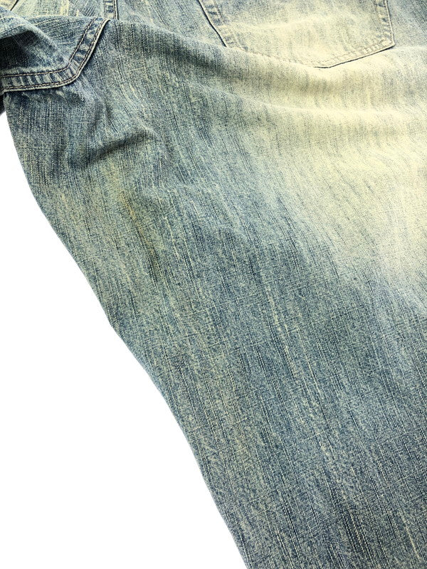 【中古品】【メンズ】 PELLEPELLE ペレペレ 00's WIDE DENIM PANTS 2000年代 ワイド デニム パンツ 香港製 ジーンズ ボトムス 157-260624-rt-08-tagh サイズ：W44 カラー：インディゴ 万代Net店