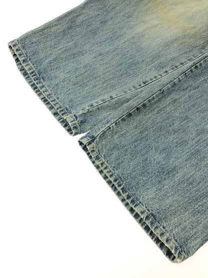 【中古品】【メンズ】 PELLEPELLE ペレペレ 00's WIDE DENIM PANTS 2000年代 ワイド デニム パンツ 香港製 ジーンズ ボトムス 157-260624-rt-08-tagh サイズ：W44 カラー：インディゴ 万代Net店