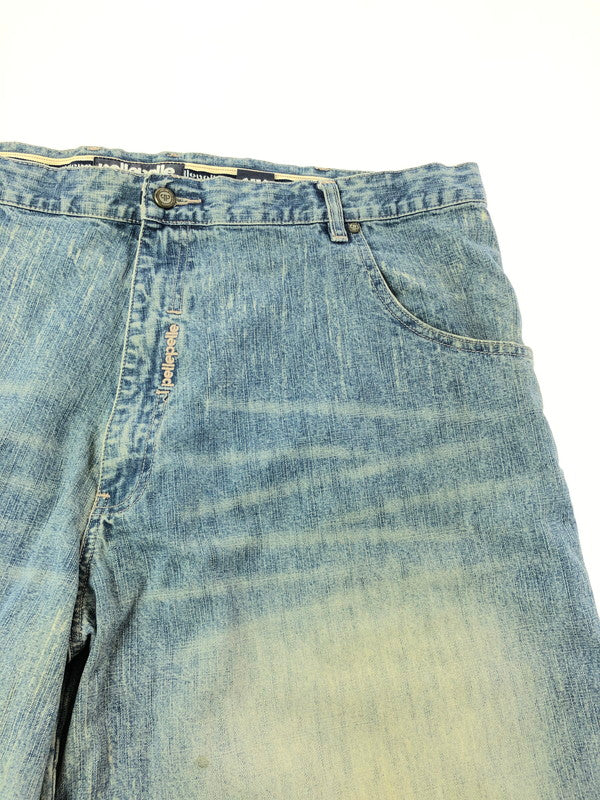 【中古品】【メンズ】 PELLEPELLE ペレペレ 00's WIDE DENIM PANTS 2000年代 ワイド デニム パンツ 香港製 ジーンズ ボトムス 157-260624-rt-08-tagh サイズ：W44 カラー：インディゴ 万代Net店