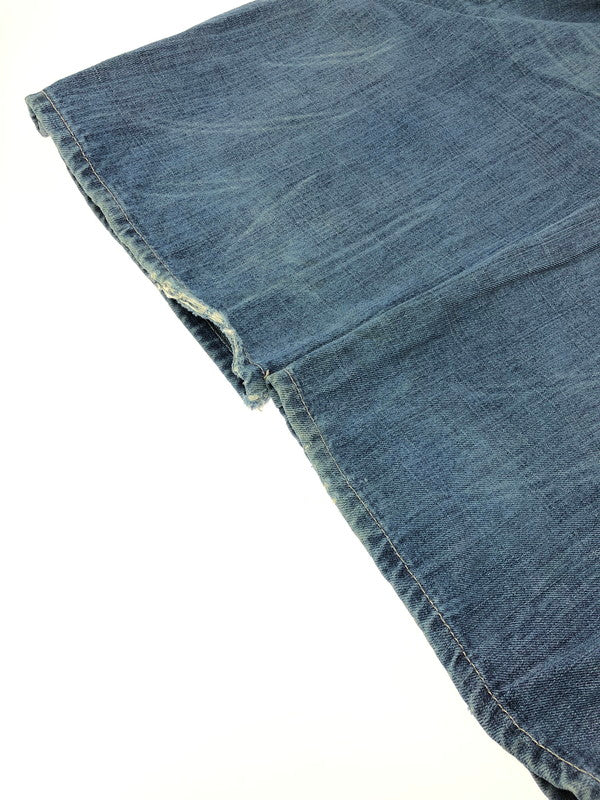 【中古品】【メンズ】 PELLEPELLE ペレペレ 00's WIDE DENIM PANTS 2000年代 ワイド デニム パンツ 香港製 ジーンズ ボトムス 157-260624-rt-06-tagh サイズ：W44 カラー：インディゴ 万代Net店