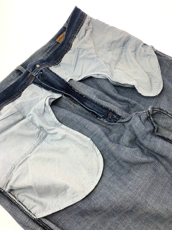 【中古品】【メンズ】 PELLEPELLE ペレペレ 00's WIDE DENIM PANTS 2000年代 ワイド デニム パンツ 香港製 ジーンズ ボトムス 157-260624-rt-06-tagh サイズ：W44 カラー：インディゴ 万代Net店
