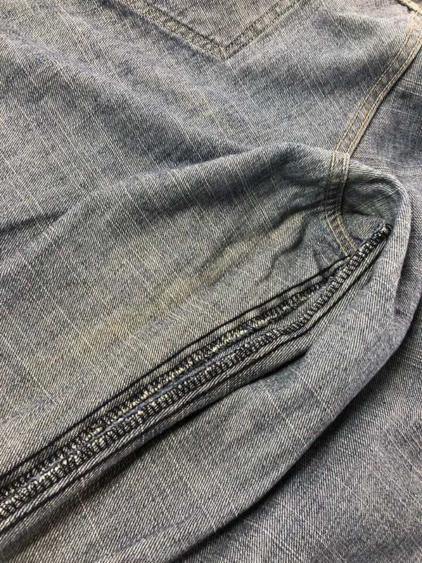 【中古品】【メンズ】 PELLEPELLE ペレペレ 00's WIDE DENIM PANTS 2000年代 ワイド デニム パンツ 香港製 ジーンズ ボトムス 157-260624-rt-06-tagh サイズ：W44 カラー：インディゴ 万代Net店