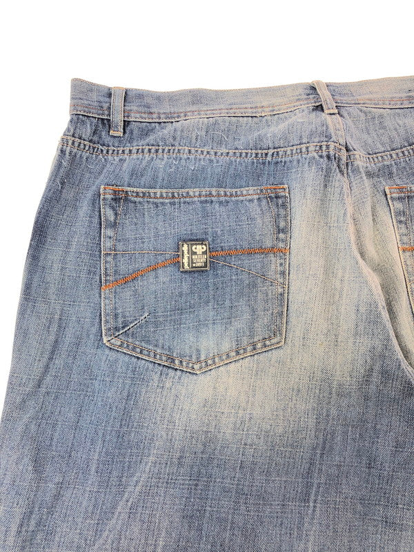 【中古品】【メンズ】 PELLEPELLE ペレペレ 00's WIDE DENIM PANTS 2000年代 ワイド デニム パンツ 香港製 ジーンズ ボトムス 157-260624-rt-06-tagh サイズ：W44 カラー：インディゴ 万代Net店