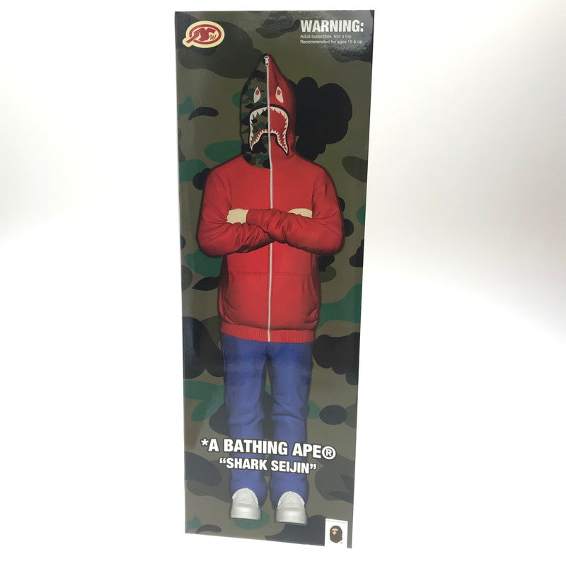 【中古美品】【メンズ】 A BATHING APE アベイシングエイプ SHARK SEIJIN FIGURE シャーク星人 フィギュア 208-260613-na-06-tagh 万代Net店