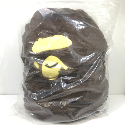 【中古美品】【メンズ】 A BATHING APE アベイシングエイプ BIG APE HEAD CUSION 001H01701003M ビッグ エイプ ヘッド クッション 208-260613-na-01-tagh カラー：ブラウン 万代Net店