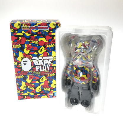 【中古美品】【メンズ】 A BATHING APE アベイシングエイプ BE@RBRICK 超合金 MEDICOM TOY CAMO SHARK ベアブリック メディコム トイ カモシャーク フィギュア 208-260613-na-04-tagh 万代Net店