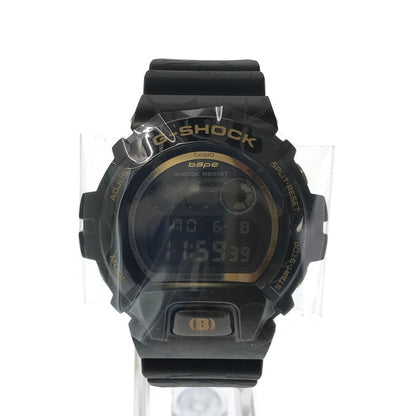 【中古美品】【メンズ】 G-SHOCK ジーショック ×A BATHING APE アベイシングエイプ GM-6900BAPE BAPE® 30TH ANNIVERSARY EXCLUSIVE MODEL ベイプ 30周年 デジタル クォーツ 腕時計 196-260608-na-01-tagh カラー：ブラック 万代Net店