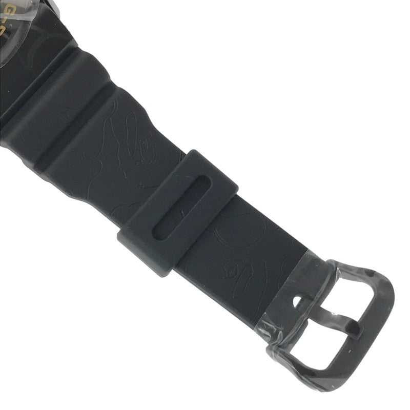 【中古美品】【メンズ】 G-SHOCK ジーショック ×A BATHING APE アベイシングエイプ GM-6900BAPE BAPE® 30TH ANNIVERSARY EXCLUSIVE MODEL ベイプ 30周年 デジタル クォーツ 腕時計 196-260608-na-01-tagh カラー：ブラック 万代Net店