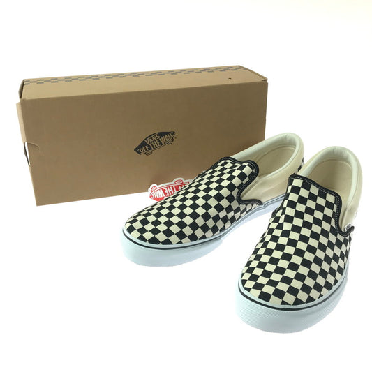 【中古美品】【メンズ】 VANS バンズ SLIP ON V98CLA スリッポン スニーカー 靴 162-260622-na-07-tagh サイズ：31cm US 13 カラー：BLK/WHT CHECK 万代Net店