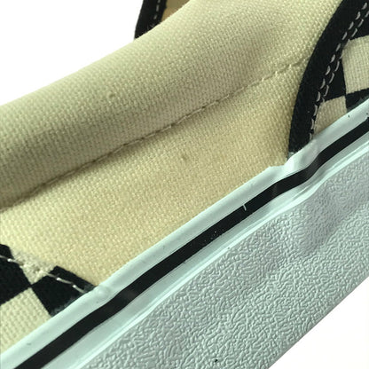 【中古美品】【メンズ】 VANS バンズ SLIP ON V98CLA スリッポン スニーカー 靴 162-260622-na-07-tagh サイズ：31cm US 13 カラー：BLK/WHT CHECK 万代Net店