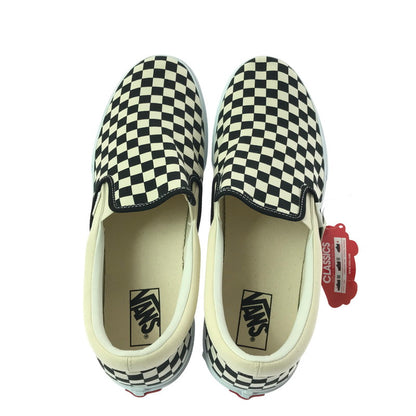 【中古美品】【メンズ】 VANS バンズ SLIP ON V98CLA スリッポン スニーカー 靴 162-260622-na-07-tagh サイズ：31cm US 13 カラー：BLK/WHT CHECK 万代Net店