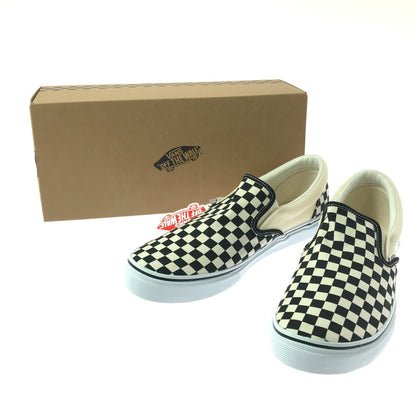 【中古美品】【メンズ】 VANS バンズ SLIP ON V98CLA スリッポン スニーカー 靴 162-260622-na-08-tagh サイズ：30cm US 12 カラー：BLK/WHT CHECK 万代Net店