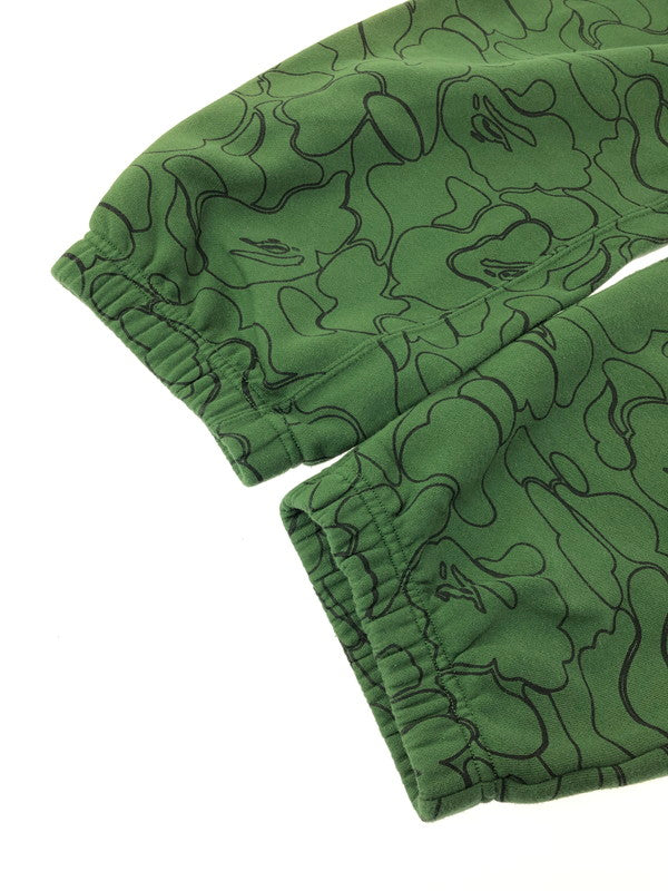 【中古品】【メンズ】 A BATHING APE ア ベイシング エイプ MILITARY SWEAT PANTS 001GDJ201001H ミリタリー スウェット パンツ ボトムス 153-260621-rt-14-tagh サイズ：2XL カラー：グリーン 万代Net店