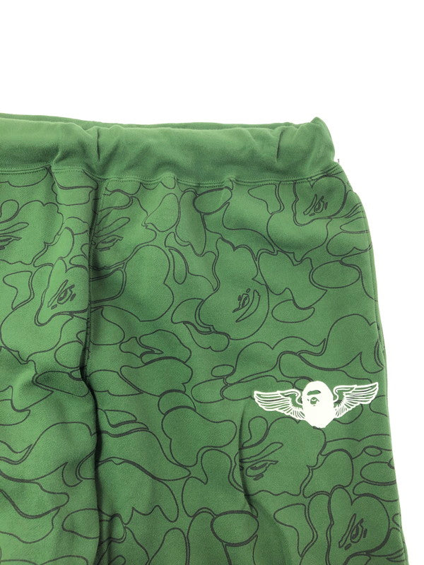 【中古品】【メンズ】 A BATHING APE ア ベイシング エイプ MILITARY SWEAT PANTS 001GDJ201001H ミリタリー スウェット パンツ ボトムス 153-260621-rt-14-tagh サイズ：2XL カラー：グリーン 万代Net店