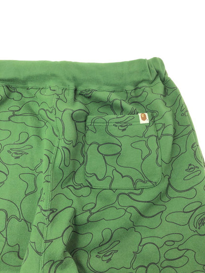 【中古品】【メンズ】 A BATHING APE ア ベイシング エイプ MILITARY SWEAT PANTS 001GDJ201001H ミリタリー スウェット パンツ ボトムス 153-260621-rt-14-tagh サイズ：2XL カラー：グリーン 万代Net店