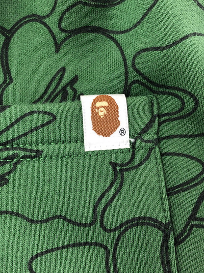 【中古品】【メンズ】 A BATHING APE ア ベイシング エイプ MILITARY SWEAT PANTS 001GDJ201001H ミリタリー スウェット パンツ ボトムス 153-260621-rt-14-tagh サイズ：2XL カラー：グリーン 万代Net店