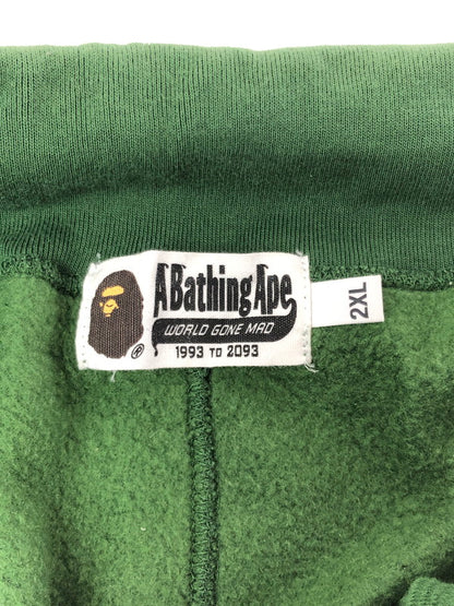 【中古品】【メンズ】 A BATHING APE ア ベイシング エイプ MILITARY SWEAT PANTS 001GDJ201001H ミリタリー スウェット パンツ ボトムス 153-260621-rt-14-tagh サイズ：2XL カラー：グリーン 万代Net店