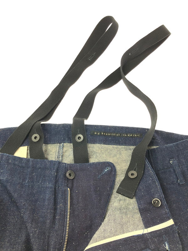【中古品】【メンズ】 MY BEAUTIFUL LANDLET マイ ビューティフル ランドレット SUSPENDERS BIG DENIM PANTS サスペンダー ビッグ デニム パンツ ジーンズ ボトムス 151-260624-rt-05-tagh サイズ：1 カラー：インディゴ 万代Net店