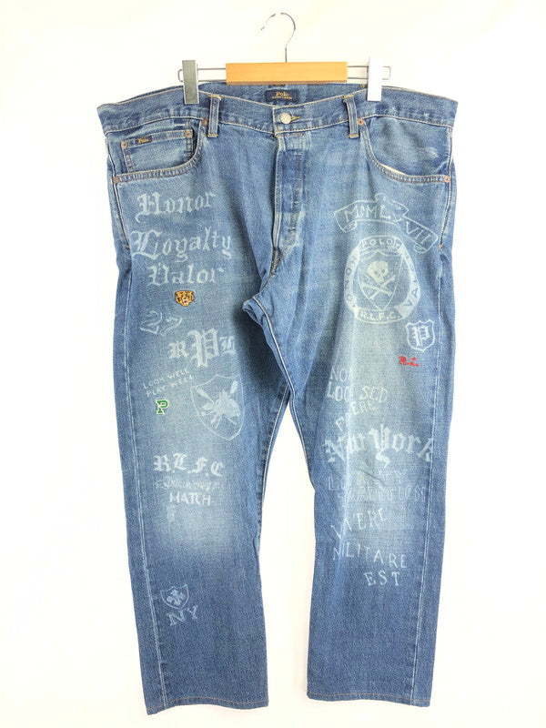 【中古品】【メンズ】 POLO RALPH LAUREN ポロ・ラルフ ローレン THE SULLIVAN SLIM PAINT DENIM PANTS 710757450001 サリバン スリム ペイント デニムパンツ 158-260624-rt-04-tagh サイズ：40×32 カラー：インディゴ 万代Net店