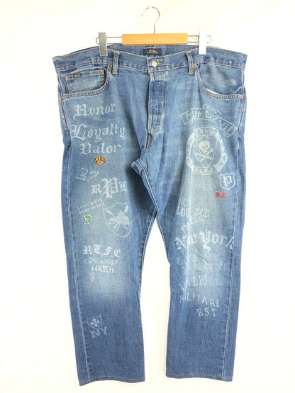 【中古品】【メンズ】 POLO RALPH LAUREN ポロ・ラルフ ローレン THE SULLIVAN SLIM PAINT DENIM PANTS 710757450001 サリバン スリム ペイント デニムパンツ 158-260624-rt-04-tagh サイズ：40×32 カラー：インディゴ 万代Net店