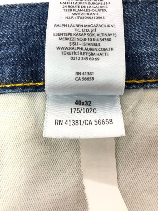 【中古品】【メンズ】 POLO RALPH LAUREN ポロ・ラルフ ローレン THE SULLIVAN SLIM PAINT DENIM PANTS 710757450001 サリバン スリム ペイント デニムパンツ 158-260624-rt-04-tagh サイズ：40×32 カラー：インディゴ 万代Net店