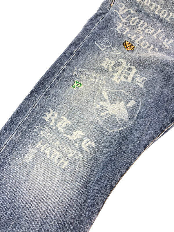【中古品】【メンズ】 POLO RALPH LAUREN ポロ・ラルフ ローレン THE SULLIVAN SLIM PAINT DENIM PANTS 710757450001 サリバン スリム ペイント デニムパンツ 158-260624-rt-04-tagh サイズ：40×32 カラー：インディゴ 万代Net店