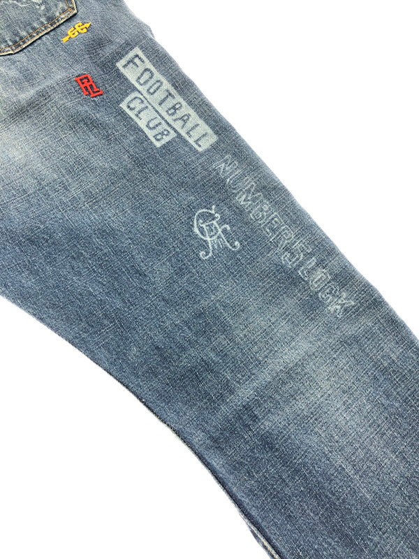 【中古品】【メンズ】 POLO RALPH LAUREN ポロ・ラルフ ローレン THE SULLIVAN SLIM PAINT DENIM PANTS 710757450001 サリバン スリム ペイント デニムパンツ 158-260624-rt-04-tagh サイズ：40×32 カラー：インディゴ 万代Net店
