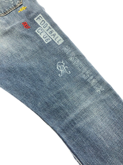 【中古品】【メンズ】 POLO RALPH LAUREN ポロ・ラルフ ローレン THE SULLIVAN SLIM PAINT DENIM PANTS 710757450001 サリバン スリム ペイント デニムパンツ 158-260624-rt-04-tagh サイズ：40×32 カラー：インディゴ 万代Net店