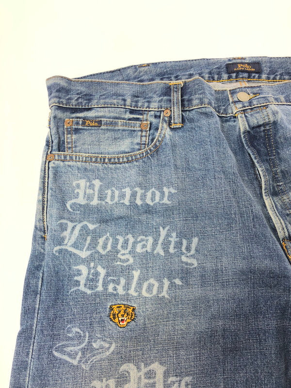 【中古品】【メンズ】 POLO RALPH LAUREN ポロ・ラルフ ローレン THE SULLIVAN SLIM PAINT DENIM PANTS 710757450001 サリバン スリム ペイント デニムパンツ 158-260624-rt-04-tagh サイズ：40×32 カラー：インディゴ 万代Net店