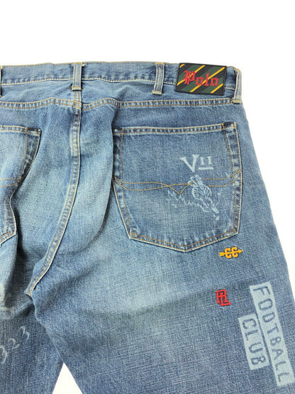 【中古品】【メンズ】 POLO RALPH LAUREN ポロ・ラルフ ローレン THE SULLIVAN SLIM PAINT DENIM PANTS 710757450001 サリバン スリム ペイント デニムパンツ 158-260624-rt-04-tagh サイズ：40×32 カラー：インディゴ 万代Net店