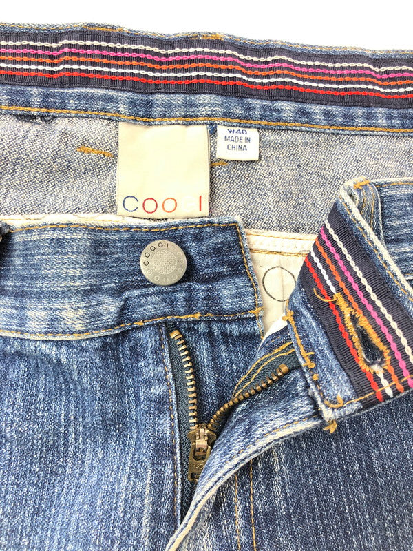 【中古品】【メンズ】 COOGI クージー 00's CROPPED WIDE DENIM PANTS クロップド ワイド デニム パンツ ボトムス ジーンズ 157-260624-rt-02-tagh サイズ：W40 カラー：インディゴ 万代Net店