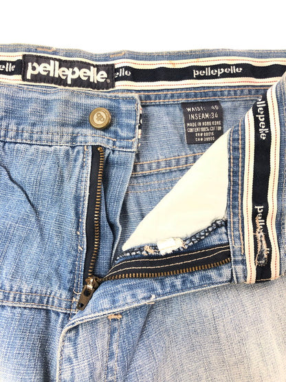 【中古品】【メンズ】 PELLEPELLE ペレペレ LIMITED EDITION DENIM PAINTER DENIM PANTS リミテッド エディション デニム ペインター デニム パンツ 157-260624-rt-07-tagh サイズ：46 カラー：インディゴ 万代Net店