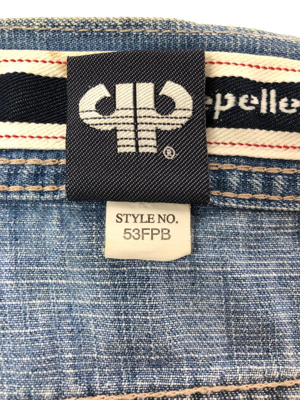 【中古品】【メンズ】 PELLEPELLE ペレペレ LIMITED EDITION DENIM PAINTER DENIM PANTS リミテッド エディション デニム ペインター デニム パンツ 157-260624-rt-07-tagh サイズ：46 カラー：インディゴ 万代Net店