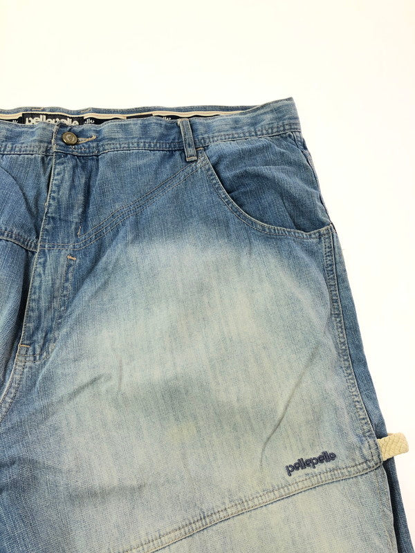 【中古品】【メンズ】 PELLEPELLE ペレペレ LIMITED EDITION DENIM PAINTER DENIM PANTS リミテッド エディション デニム ペインター デニム パンツ 157-260624-rt-07-tagh サイズ：46 カラー：インディゴ 万代Net店
