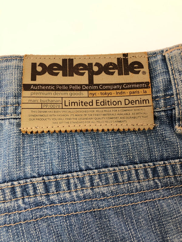 【中古品】【メンズ】 PELLEPELLE ペレペレ LIMITED EDITION DENIM PAINTER DENIM PANTS リミテッド エディション デニム ペインター デニム パンツ 157-260624-rt-07-tagh サイズ：46 カラー：インディゴ 万代Net店