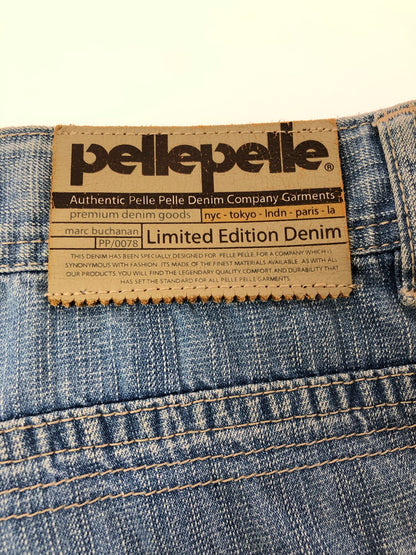 【中古品】【メンズ】 PELLEPELLE ペレペレ LIMITED EDITION DENIM PAINTER DENIM PANTS リミテッド エディション デニム ペインター デニム パンツ 157-260624-rt-07-tagh サイズ：46 カラー：インディゴ 万代Net店