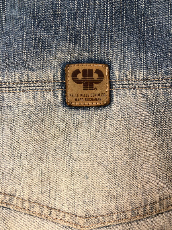 【中古品】【メンズ】 PELLEPELLE ペレペレ LIMITED EDITION DENIM PAINTER DENIM PANTS リミテッド エディション デニム ペインター デニム パンツ 157-260624-rt-07-tagh サイズ：46 カラー：インディゴ 万代Net店